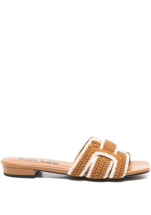 Bibi Lou Holly flat sandals - Brown