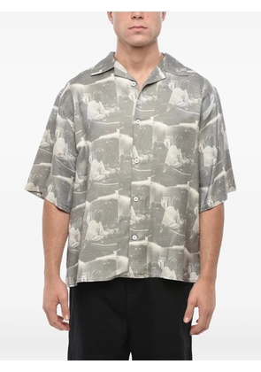 1989 STUDIO patterned short-sleeve shirt - Grey
