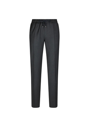 Pal Zileri drawstring-waist wool track pants - Grey