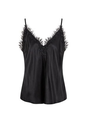 Gold Hawk lace-trim camisole top - Black