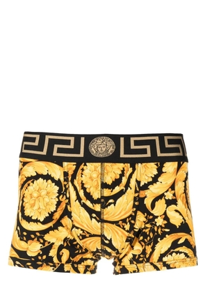 Versace baroque-print cotton boxer briefs - Yellow