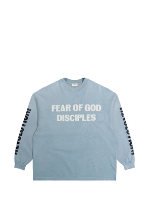 Fear Of God Disciple graphic-print T-shirt - Blue