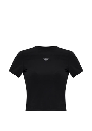 adidas logo-embroidered T-shirt - Black