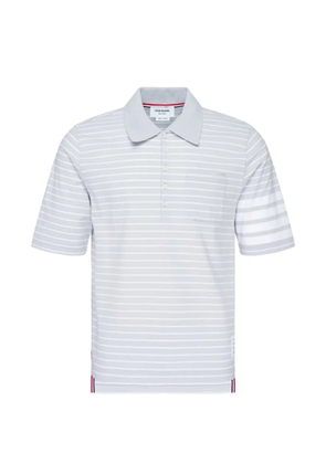 Thom Browne striped polo shirt - Grey