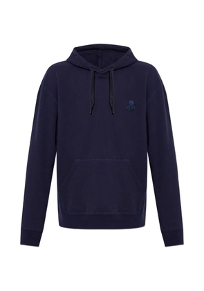 MARANT logo-embroidered hoodie - Blue