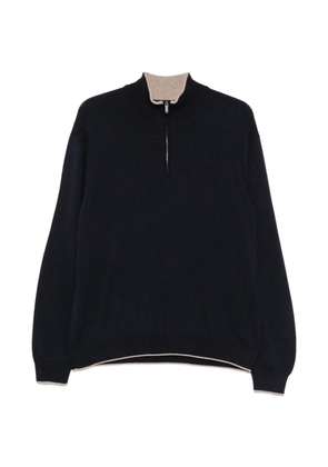 Paul & Shark cashmere half-zip sweater - Blue