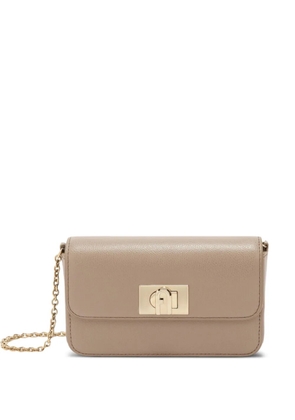 Furla 1927 logo-plaque shoulder bag - Brown