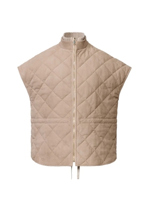 Fabiana Filippi quilted high-neck gilet - Neutrals