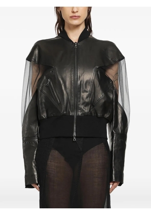 YEHUAFAN leather jacket - Black