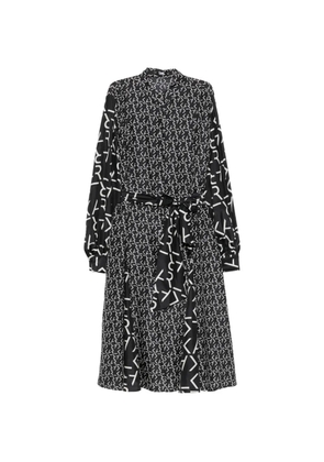 Karl Lagerfeld logo-print midi dress - Black