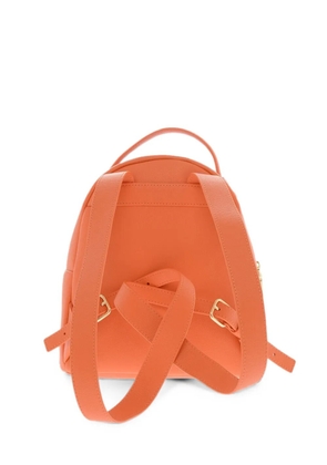 Moschino logo-plaque backpack - Orange