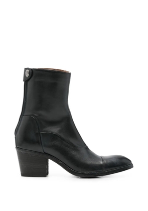 Alberto Fasciani cap-toe rear-zip boots - Blue