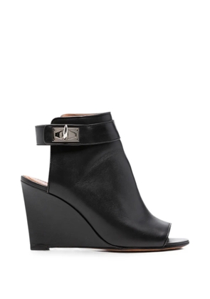Givenchy Pre-Owned 2010s Shark-Lock wedge sandals - Black