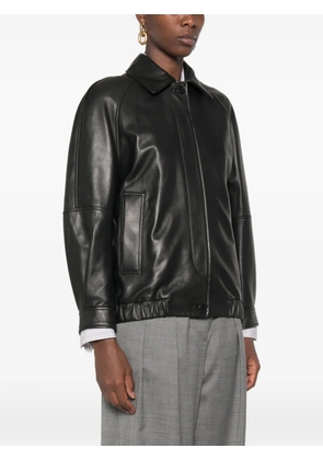 Salvatore Santoro button-up leather jacket - Black