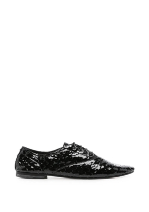 Saint Laurent Pre-Owned 2010s patent-leather Derby shoes - Black