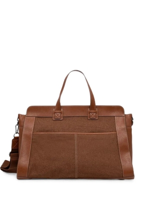 Benetton panelled two-way handbag - Brown