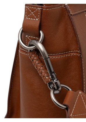 Benetton panelled two-way handbag - Brown