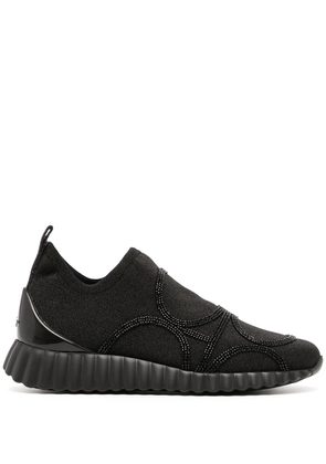 Ferragamo oversize-sole slip-on sneakers - Black