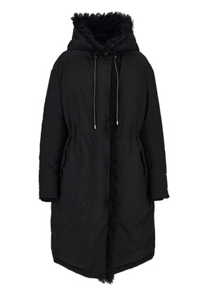Ferragamo shearling-lined parka coat - Black