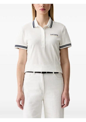 Lacoste Roland Garros logo-embroidered polo shirt - White