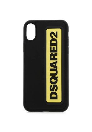 DSQUARED2 logo-patch iPhone case - Black