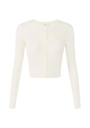 Elisabetta Franchi Knit openwork cardigan - Neutrals