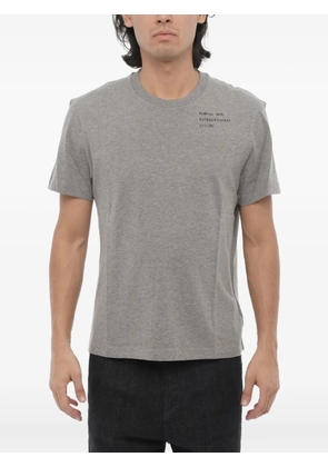 Neil Barrett slogan-print slim-fit T-shirt - Grey