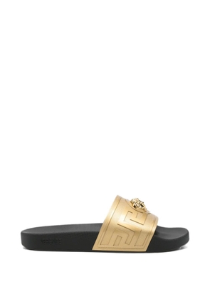 Versace Greca Medusa slides - Gold