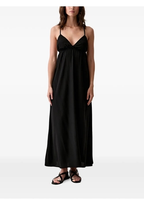 Benetton criss-cross back sleeveless maxi dress - Black