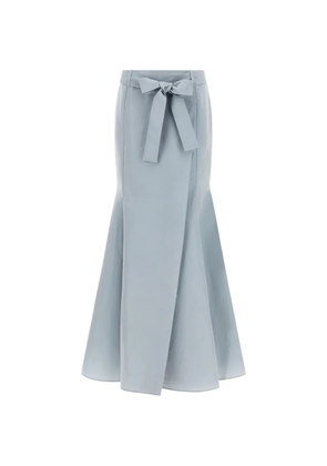 PINKO bow-belt mermaid maxi skirt - Blue