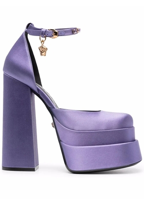 Versace Medusa Aevitas platform pumps - Purple