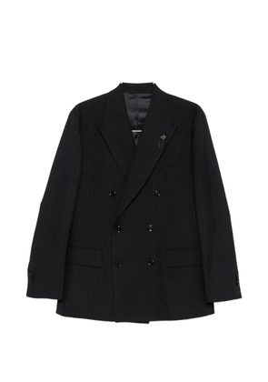 Lardini pinstripe double-breasted blazer - Blue
