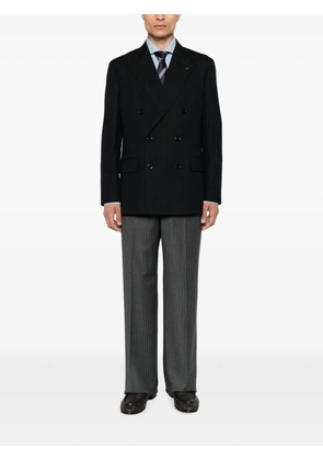 Lardini pinstripe double-breasted blazer - Blue