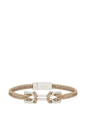 Ferragamo double Gancini bracelet (20 cm) - Silver