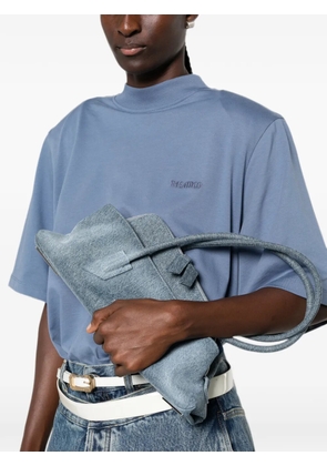 The Attico denim-effect shoulder bag - Blue