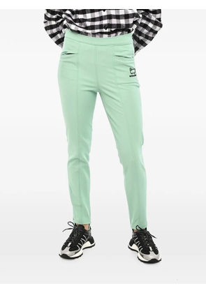 Woolrich logo-embroidered trousers - Green