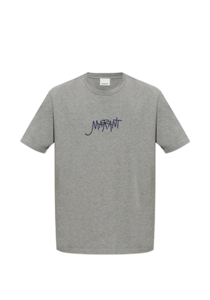 MARANT Honore logo-embroidered T-shirt - Grey