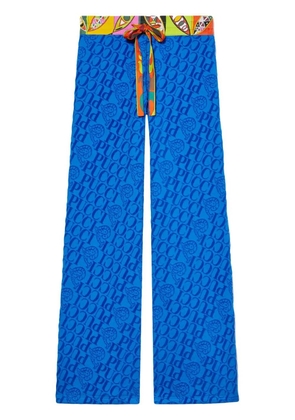 PUCCI Girandole-print track pants - Blue