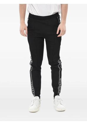 Givenchy logo-tape slim-fit track pants - Black