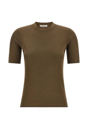 The Row Ozzi short-sleeve top - Brown