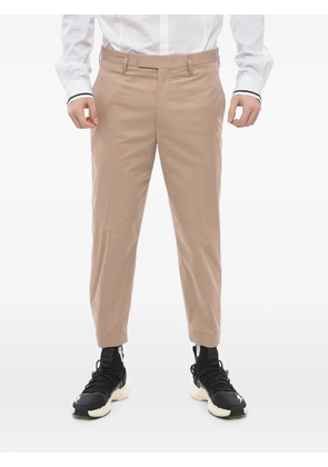 Neil Barrett adjustable-ankle cropped tapered trousers - Neutrals