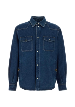 Valentino Garavani VGold denim shirt - Blue