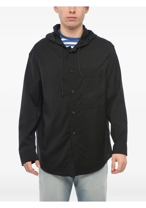 Hevo hooded chest-pocket lightweight jacket - Black
