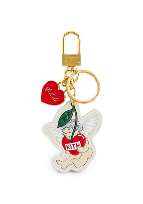 KITH Cupid printed leather key charm - Neutrals