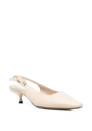 SERGIO MORETTI FIRENZE pointed-toe slingback pumps - Neutrals
