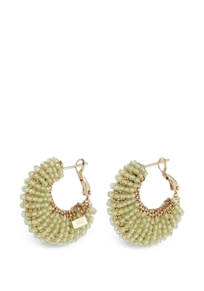 Gas Bijoux Small Izzia green quartz earrings - Gold