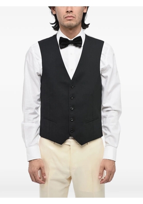 Tonello V-neck single-breasted waistcoat - Black
