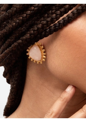 Sylvia Toledano Dots quartz-embellished beaded earrings - Gold