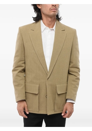 Valentino Garavani single-breasted patch-pocket blazer - Neutrals