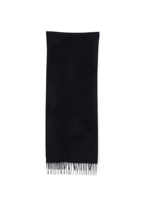 Closed fringed-edge scarf - Blue